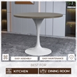 LeisureMod Verve Dining Table with a 36