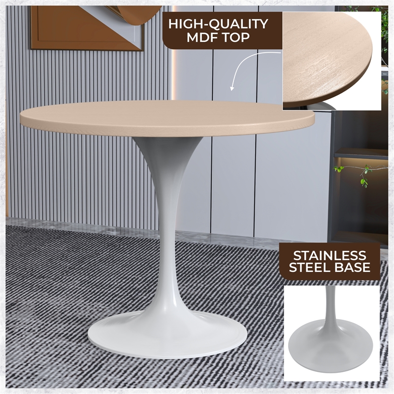 LeisureMod Verve Dining Table with a 36