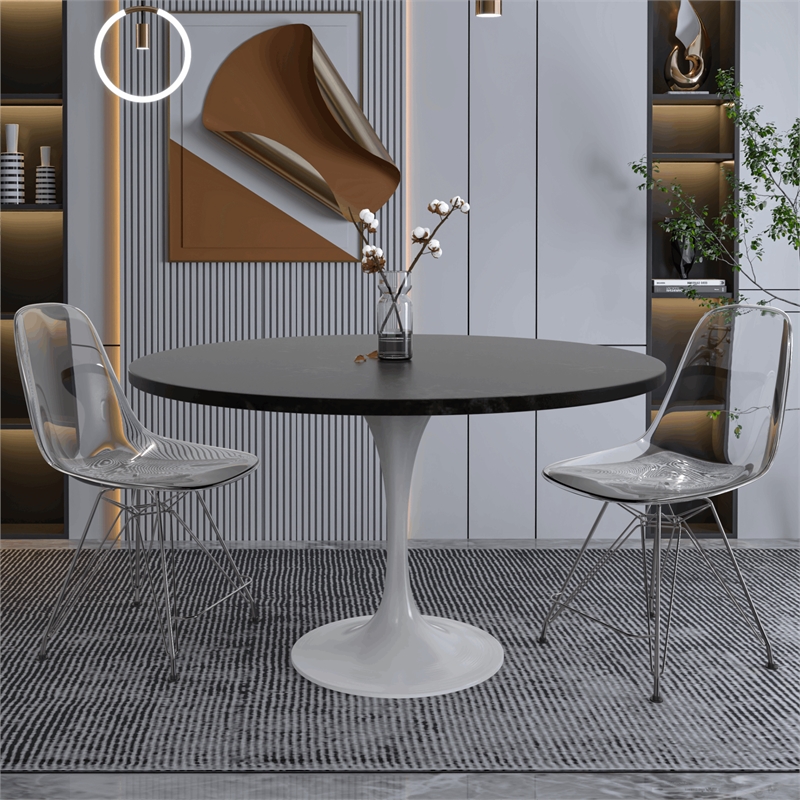 LeisureMod Verve Dining Table with a 48