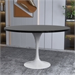 LeisureMod Verve Dining Table with a 48