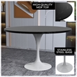LeisureMod Verve Dining Table with a 48