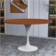 LeisureMod Verve Dining Table with a 48