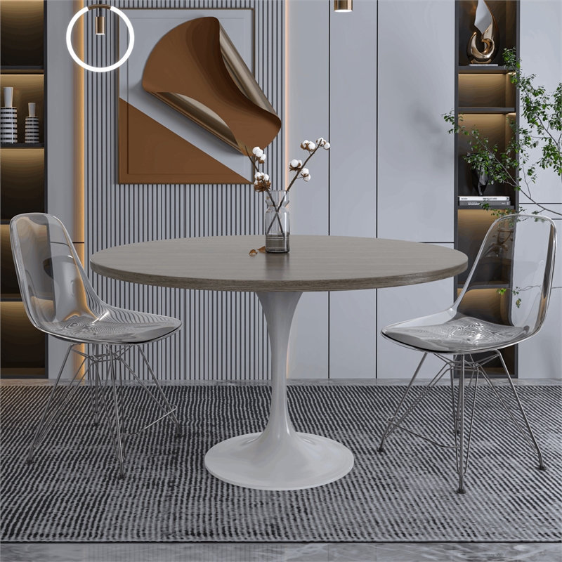 LeisureMod Verve Dining Table with a 48