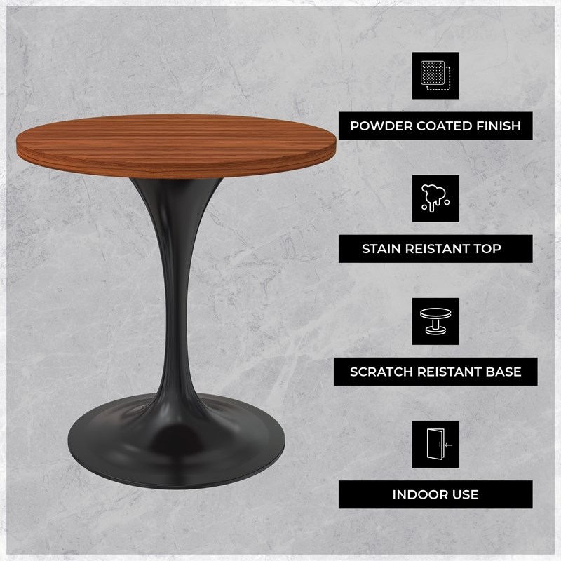 LeisureMod Verve Dining Table with a 27