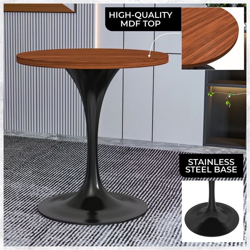 LeisureMod Verve Dining Table with a 27