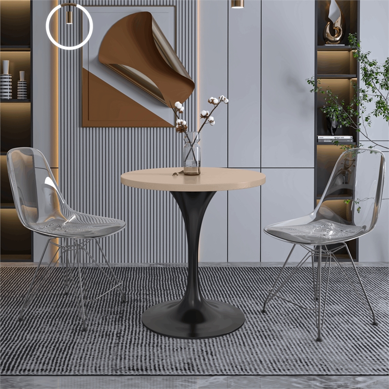 LeisureMod Verve Dining Table with a 27