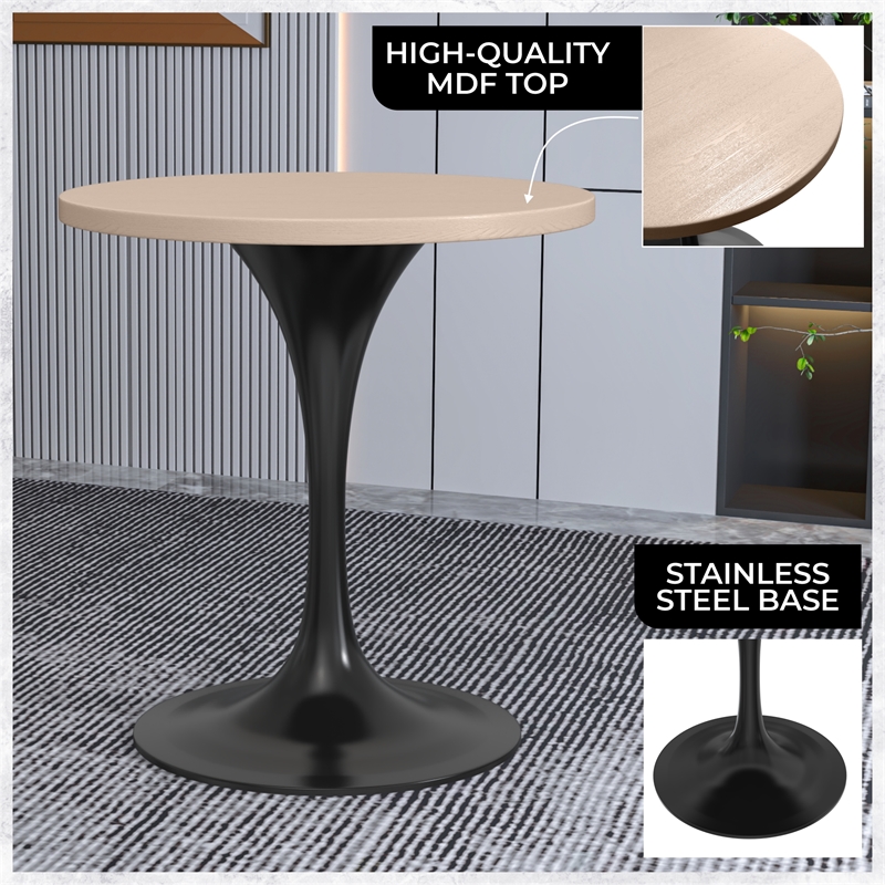 LeisureMod Verve Dining Table with a 27