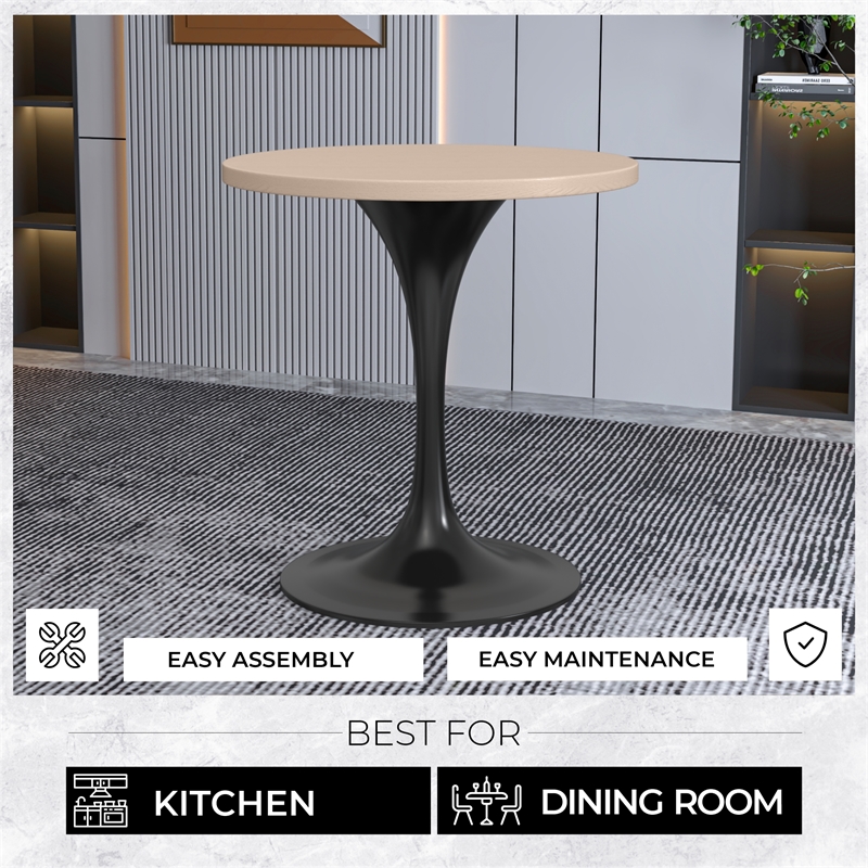 LeisureMod Verve Dining Table with a 27