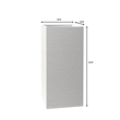 LeisureMod Basalt Fiberstone and MGO Clay Tall Square Planter White 28