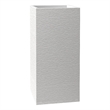 LeisureMod Basalt Fiberstone and MGO Clay Tall Square Planter White 28