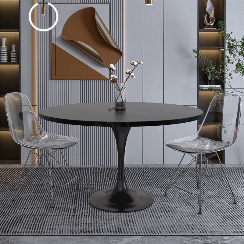 LeisureMod Verve Dining Table with a 48