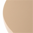 LeisureMod Round Side Table in Fiberstone End Table Sage Series in Beige