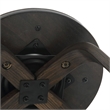 Leather Counter Stool with Poplar Wood Frame and Swivel in Dark Walnut/Brown