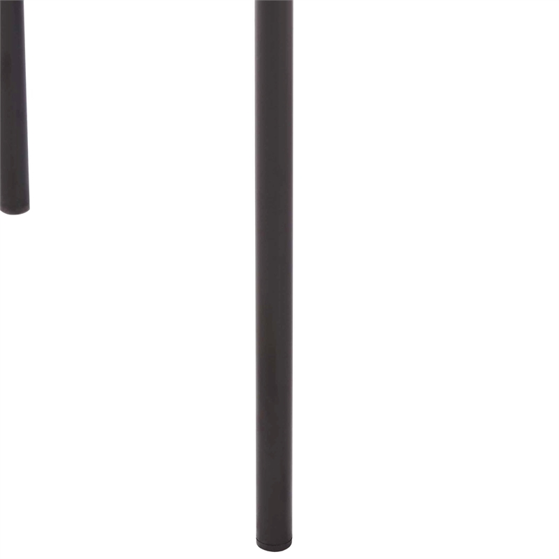 Dining Chair in Velvet with Open-Back and Powder Coated Iron Legs in Light Brown