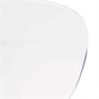 Transparent Plastic Side Chair with Black Metal Base in Clear