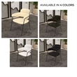 Velvet Dining Chair with Powder-Coated Stainless Steel Legs in Beige