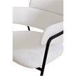 Polyester Dining Chair with Powder-Coated Stainless Steel Legs in White