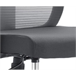 Mid-Back Fabric Office Chair with Adjustable Height Swivel Tilt in Gray
