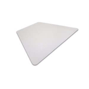 60&quot x 48&quot Polycarbonate Corner Workstation Clear Chair Mat