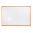 Viztex Lacquered Steel Magnetic Dry Erase Board Oak Effect Surround Size 36 x 24