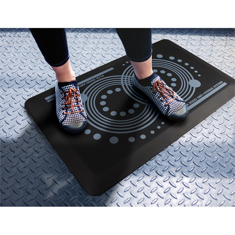 AFS-TEX System 2000 Anti-Fatigue Mat Midnight Black Standard size 16 x 24