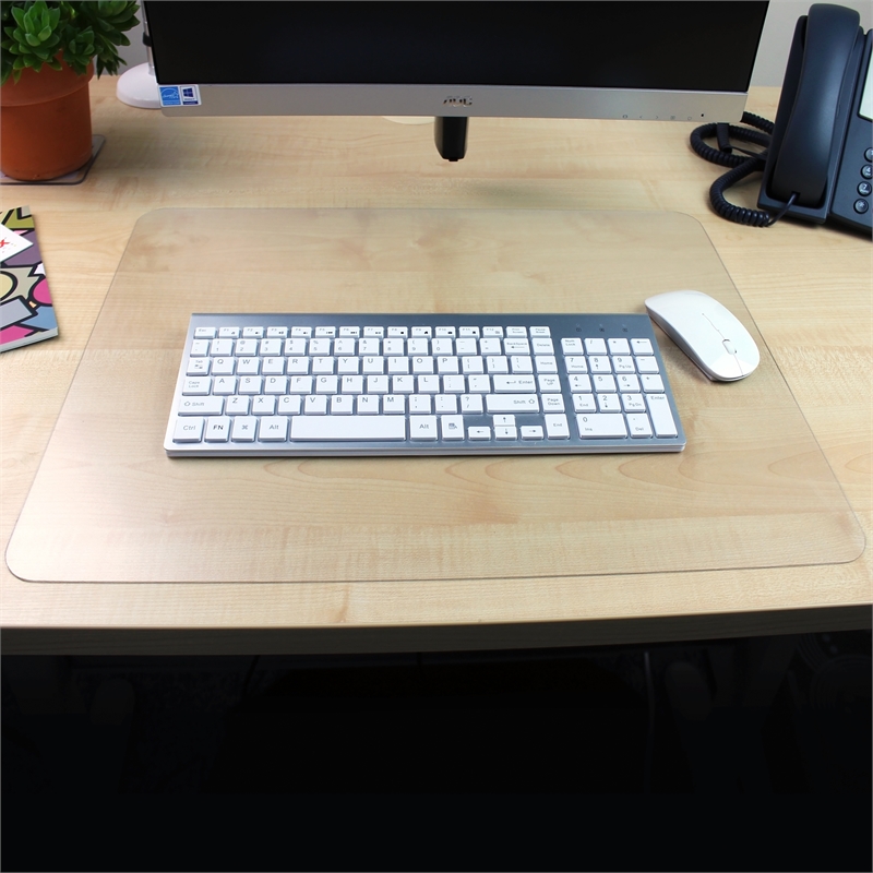 Desktex Pack of 2 Clear Polycarbonate Desk Pads - 17