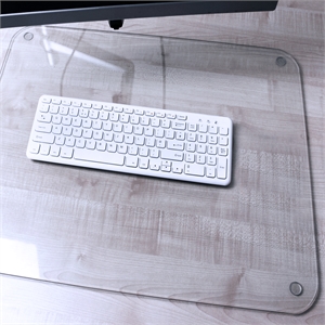 Desktex Glaciermat Glass Desk Pad Size 19 x 24 in Clear