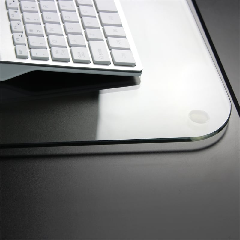 Desktex Glaciermat Glass Desk Pad Size 19 x 24 in Clear