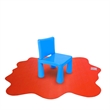 CraftTex Sploshmat Play Mat Gripper-back for use on carpet Red 40