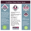 CraftTex  Clear Floor Mat  High Strength Mat to Protect Carpets  35