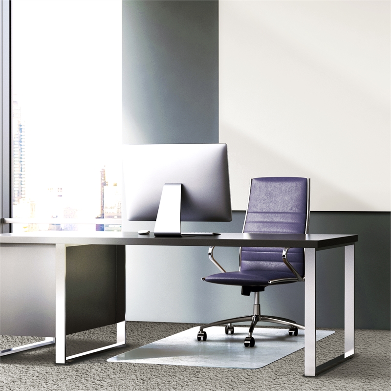 Glaciermat Heavy Duty Glass Chair Mat for Hard Floors & Carpets - 36