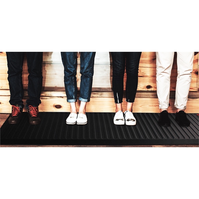 AFS-TEX System 6000X Anti-Fatigue Bespoke Mat Midnight Black 23 x 67 inch