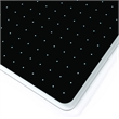 Viztex Glacier Magnetic Glass Dry Erase Board Light Teal Jet Black 14x14 inch