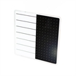 Viztex Glacier Magnetic Glass Dry Erase Board Polar White Jet Black 14x14 inch