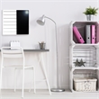 Viztex Glacier Magnetic Glass Dry Erase Board Polar White Jet Black 14x14 inch