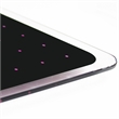 Viztex Glacier Magnetic Glass Dry Erase Board Soft Violet Jet Black 17x23 inch