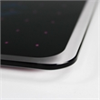 Viztex Glacier Magnetic Glass Dry Erase Board Soft Violet Jet Black 17x23 inch