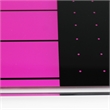 Viztex Glacier Magnetic Glass Dry Erase Board Soft Violet Jet Black 17x23 inch
