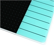 Viztex Glacier Magnetic Glass Dry Erase Board Light Teal Jet Black 17x23 inch