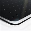 Viztex Glacier Magnetic Glass Dry Erase Board Polar White Jet Black 17x23 inch