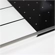 Viztex Glacier Magnetic Glass Dry Erase Board Polar White Jet Black 17x23 inch