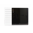 Viztex Glacier Magnetic Glass Dry Erase Board Polar White Jet Black 17x23 inch