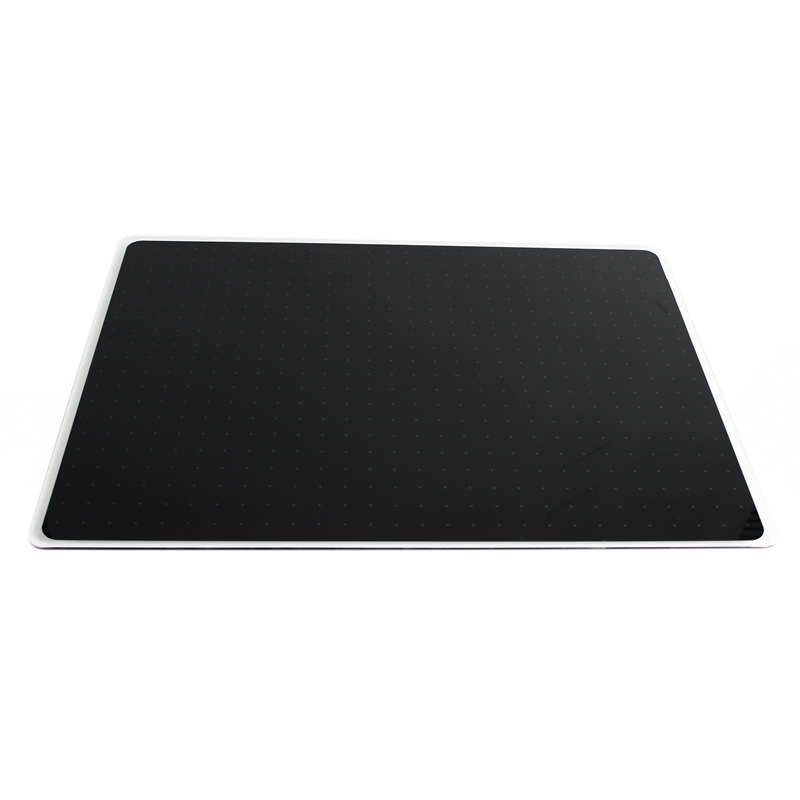 Viztex Glacier Magnetic Glass Dry Erase Board Jet Black 17x23 inch