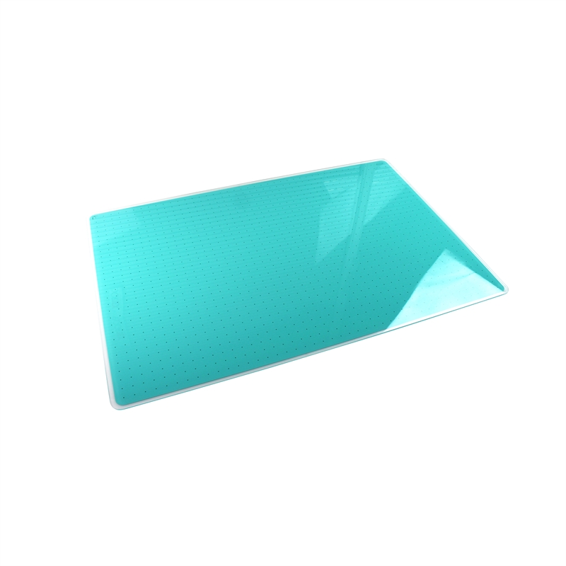 Viztex Glacier Magnetic Glass Dry Erase Board Light Teal 24x 36 inch