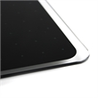 Viztex Glacier Magnetic Glass Dry Erase Board Jet Black 24x36 inch