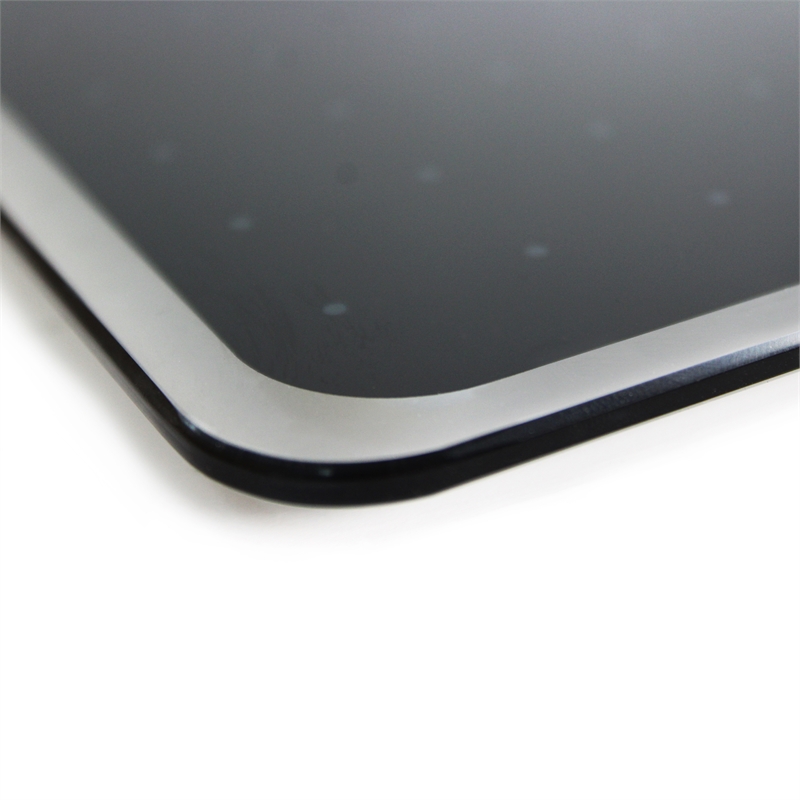 Viztex Glacier Magnetic Glass Dry Erase Board Jet Black 24x36 inch