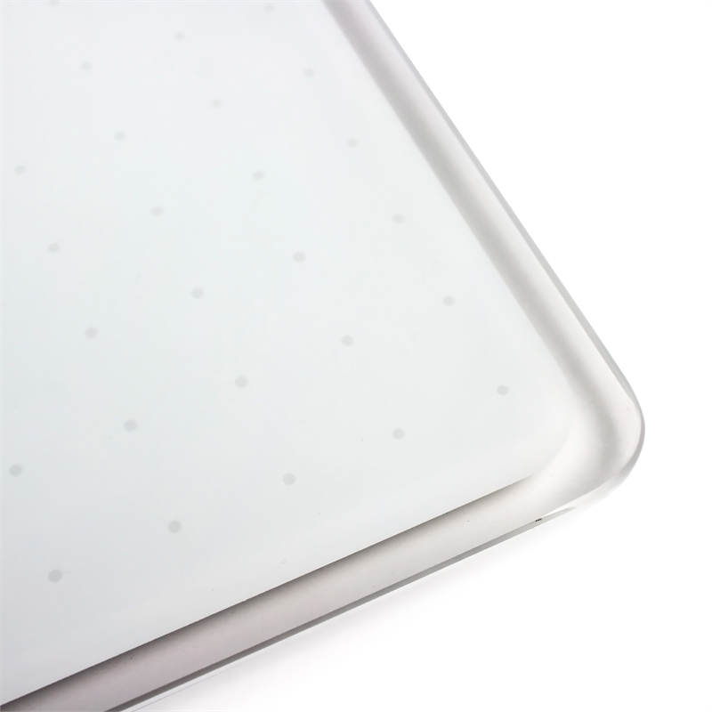 Viztex Glacier Magnetic Glass Dry Erase Board Polar White 24x36 inch
