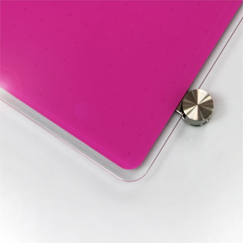 Viztex Glacier Magnetic Glass Dry Erase Board Soft Violet 30x40 inch