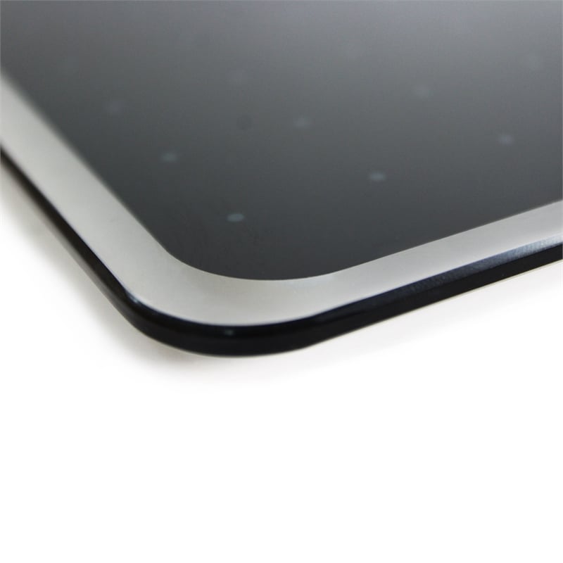 Viztex Glacier Magnetic Glass Dry Erase Board Jet Black 30x40 inch