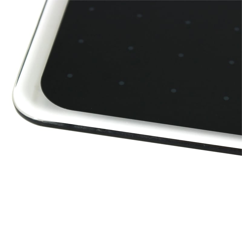 Viztex Glacier Magnetic Glass Dry Erase Board Jet Black 30x40 inch